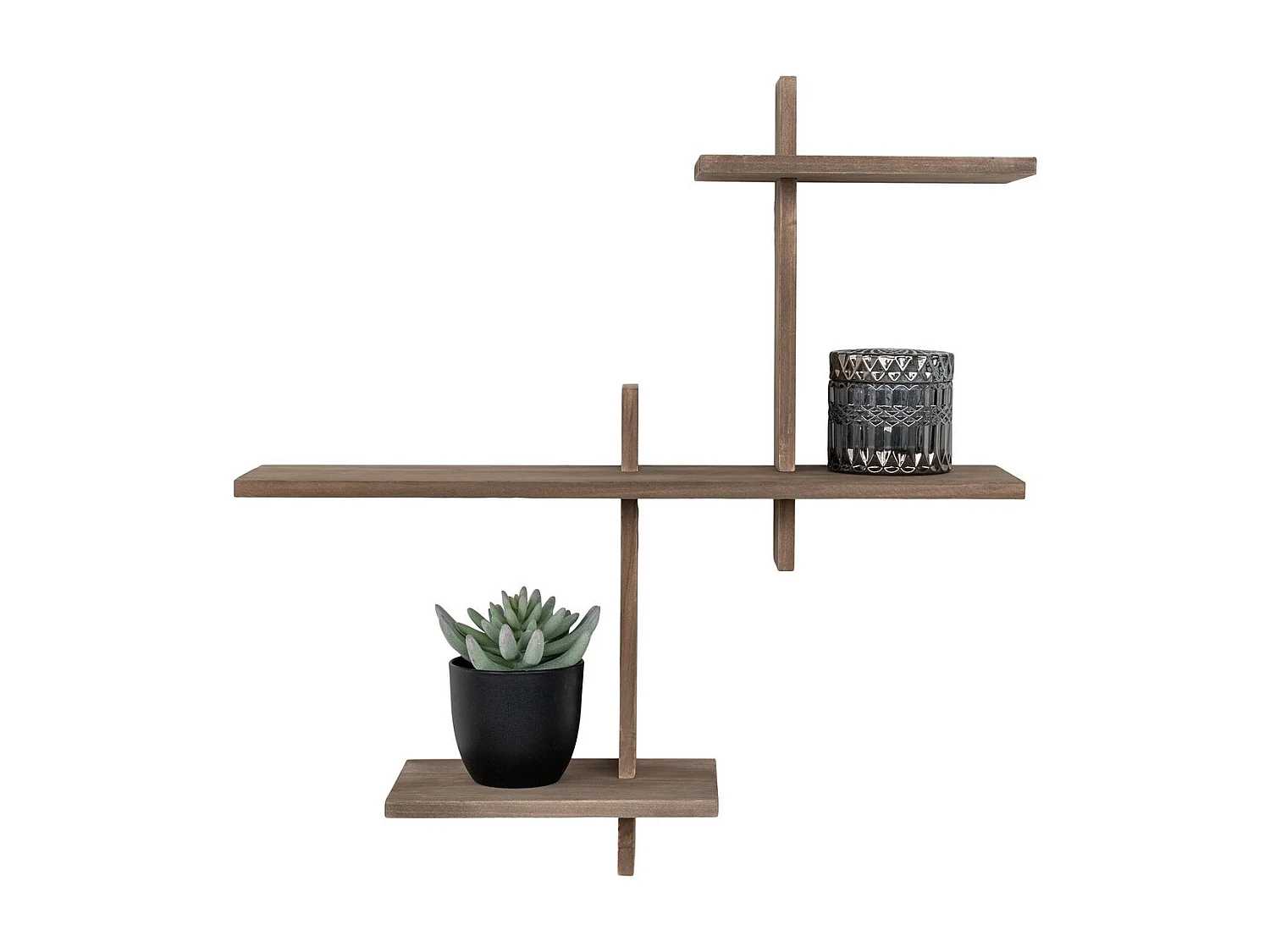 Étagère Gavi, Marron, 15x53x56 cm, Seven Design