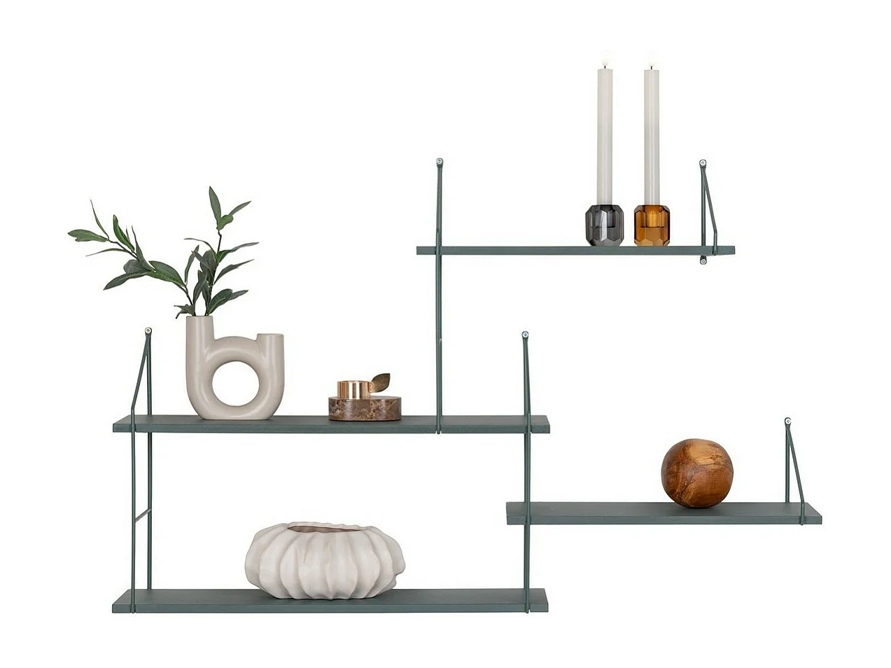 Plank Harlem, Groen, 17,5x99x62 cm, Seven Design