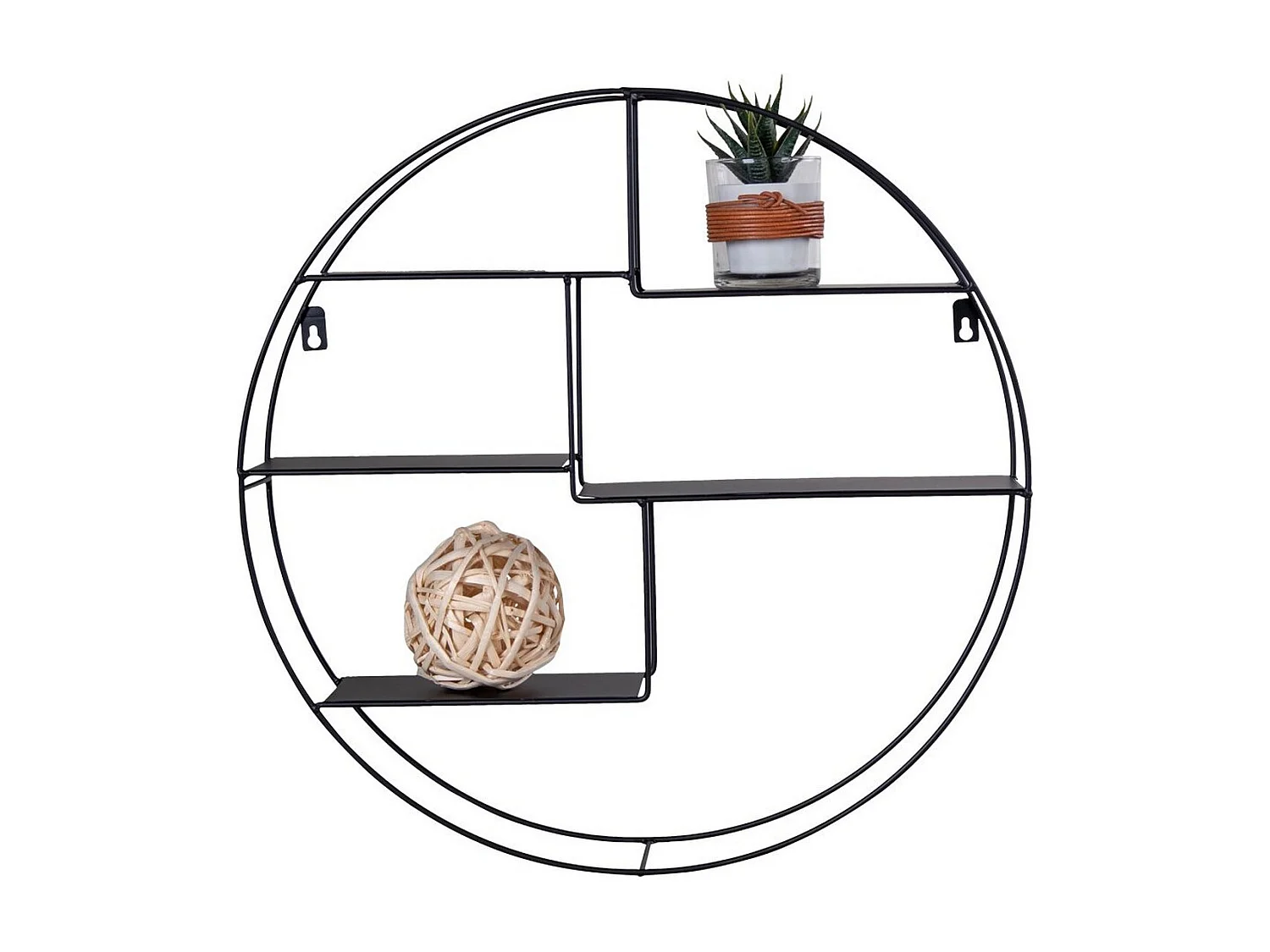 Plank Genk, Zwart, 47x47x10 cm, Seven Design