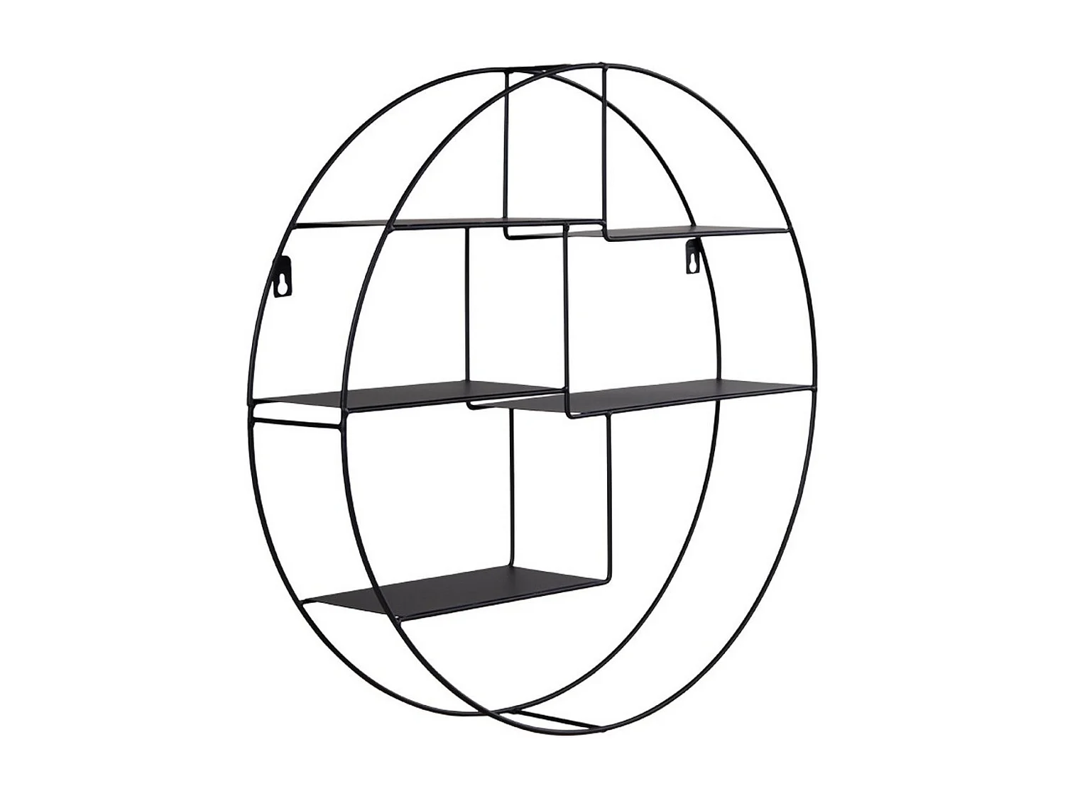 Plank Genk - Zwart - 47x47x10 cm - Seven Design