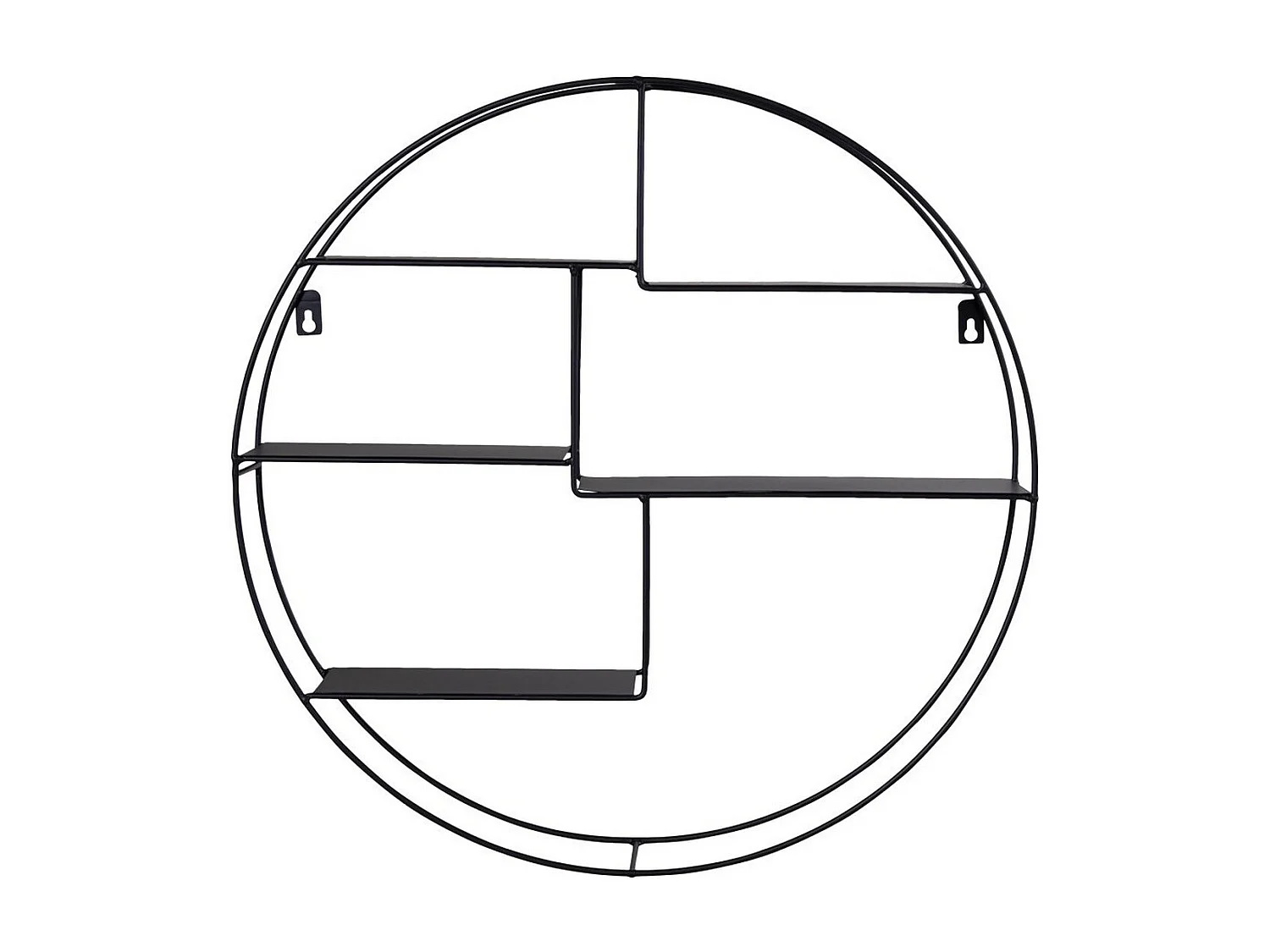 Plank Genk - Zwart - 47x47x10 cm - Seven Design