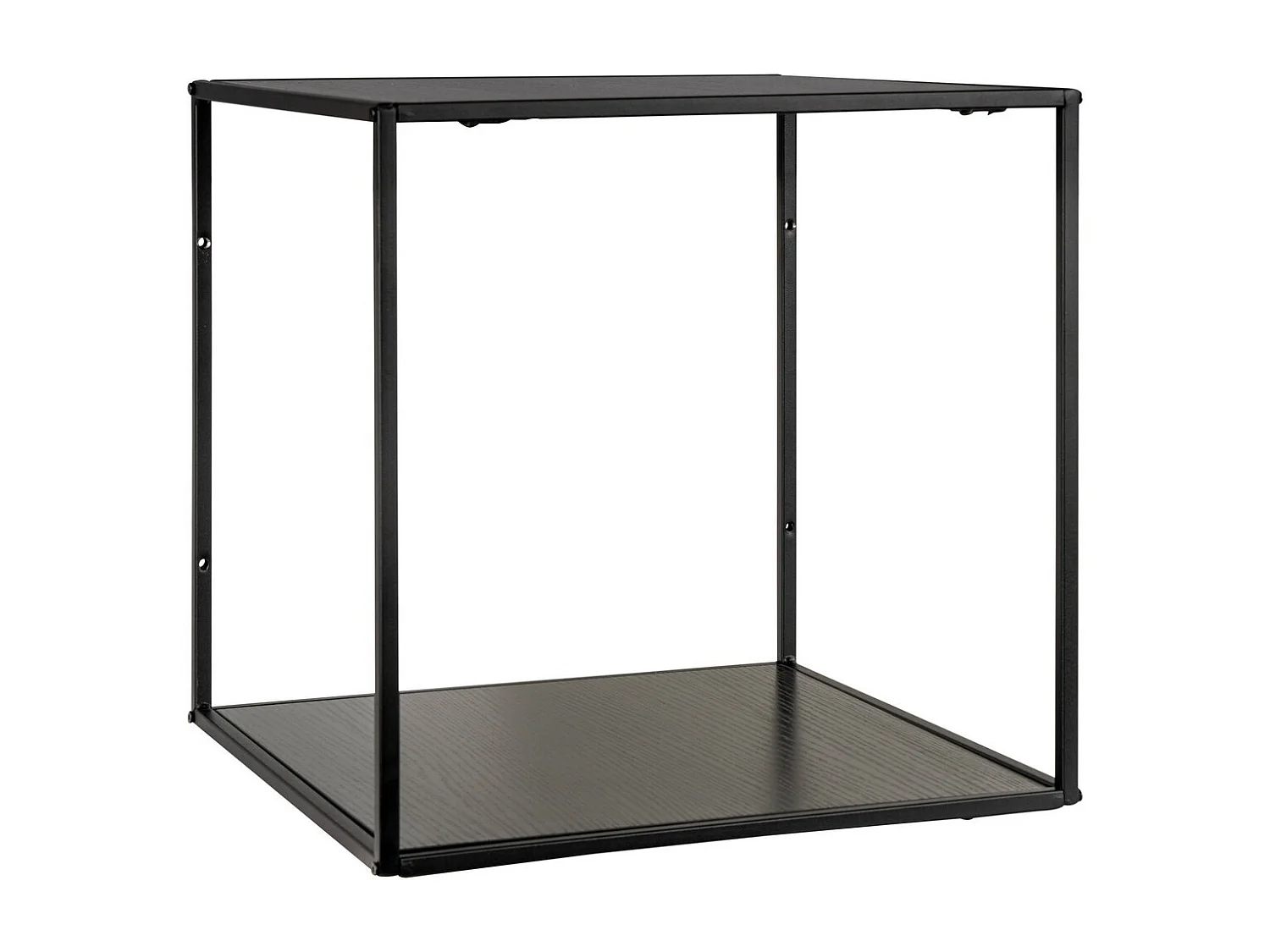 Étagère Vita, Noir, 36x36x36 cm, Seven Design