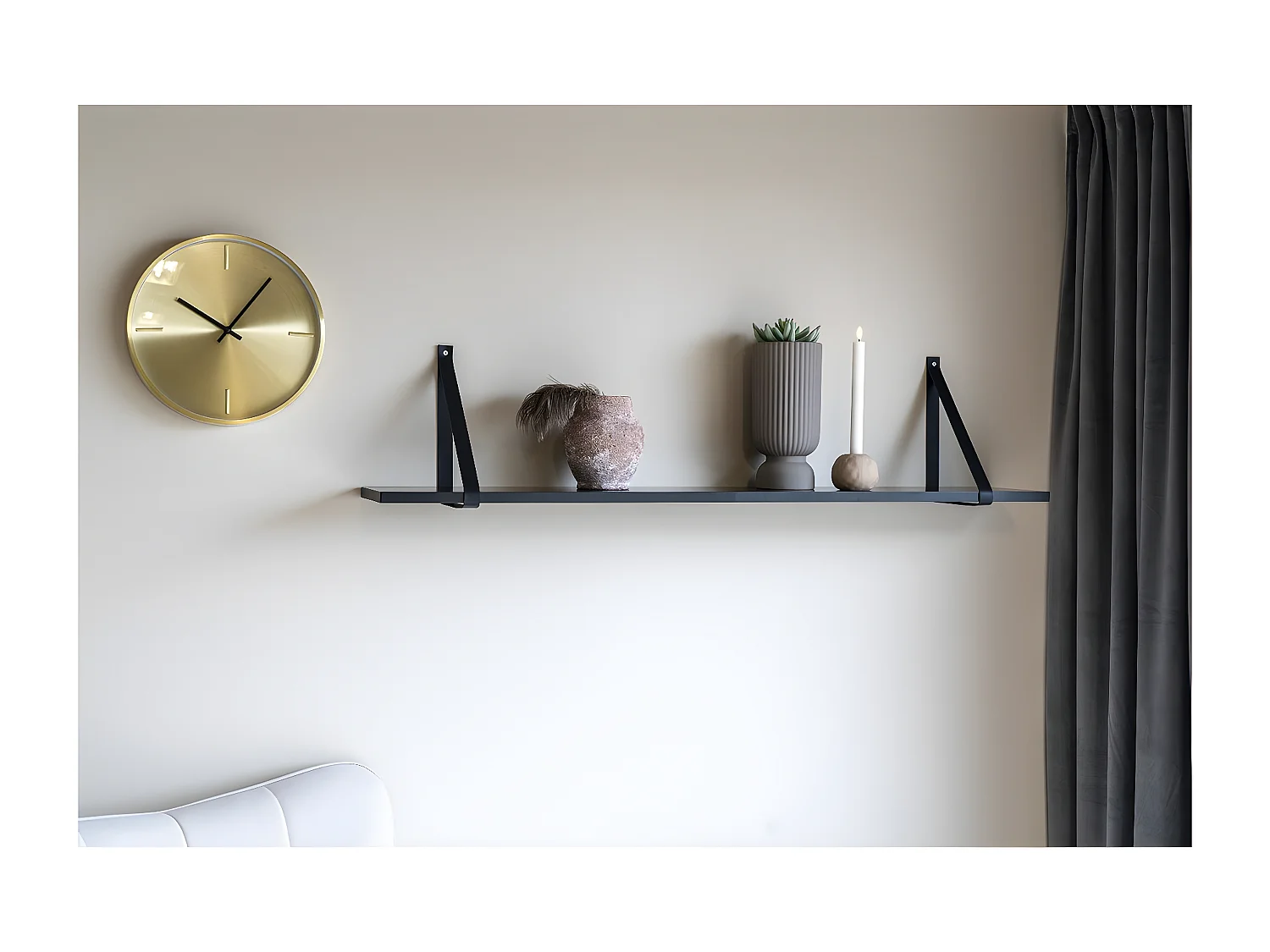 Plank Marea, Zwart, 20x120x2 cm, EPIKASA