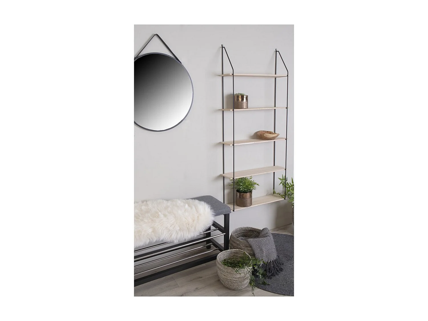 Plank Eindhoven - Bruin - 17x65x145 cm - Seven Design