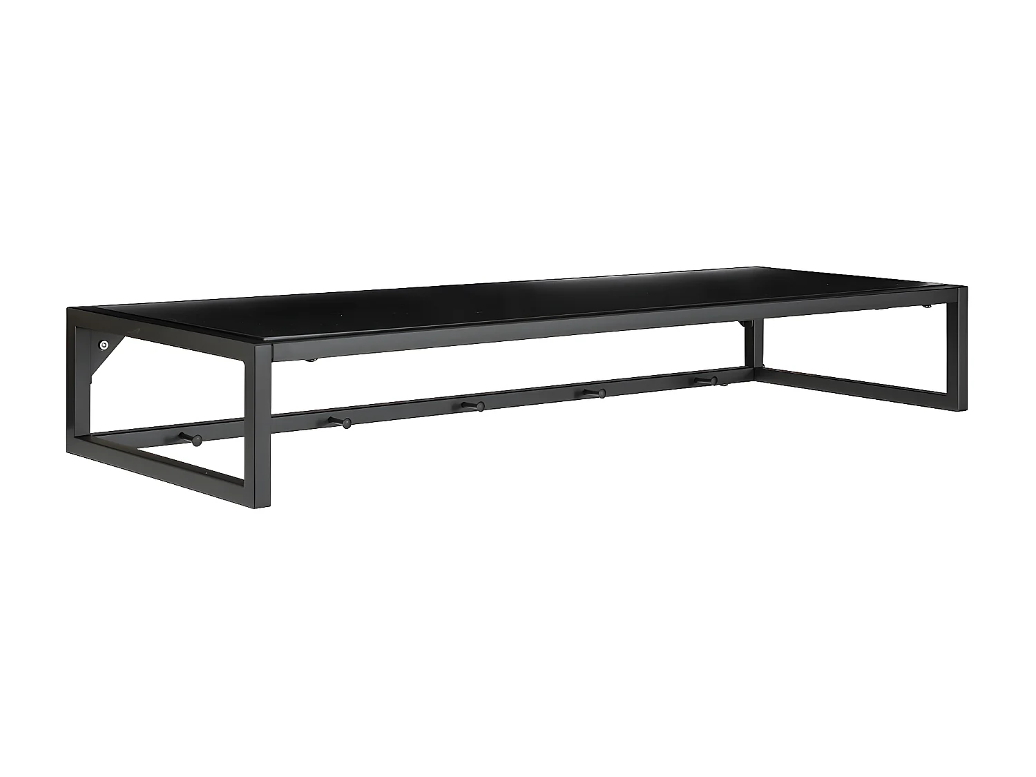 Étagère Vita, Noir, 28x80x12 cm, Seven Design