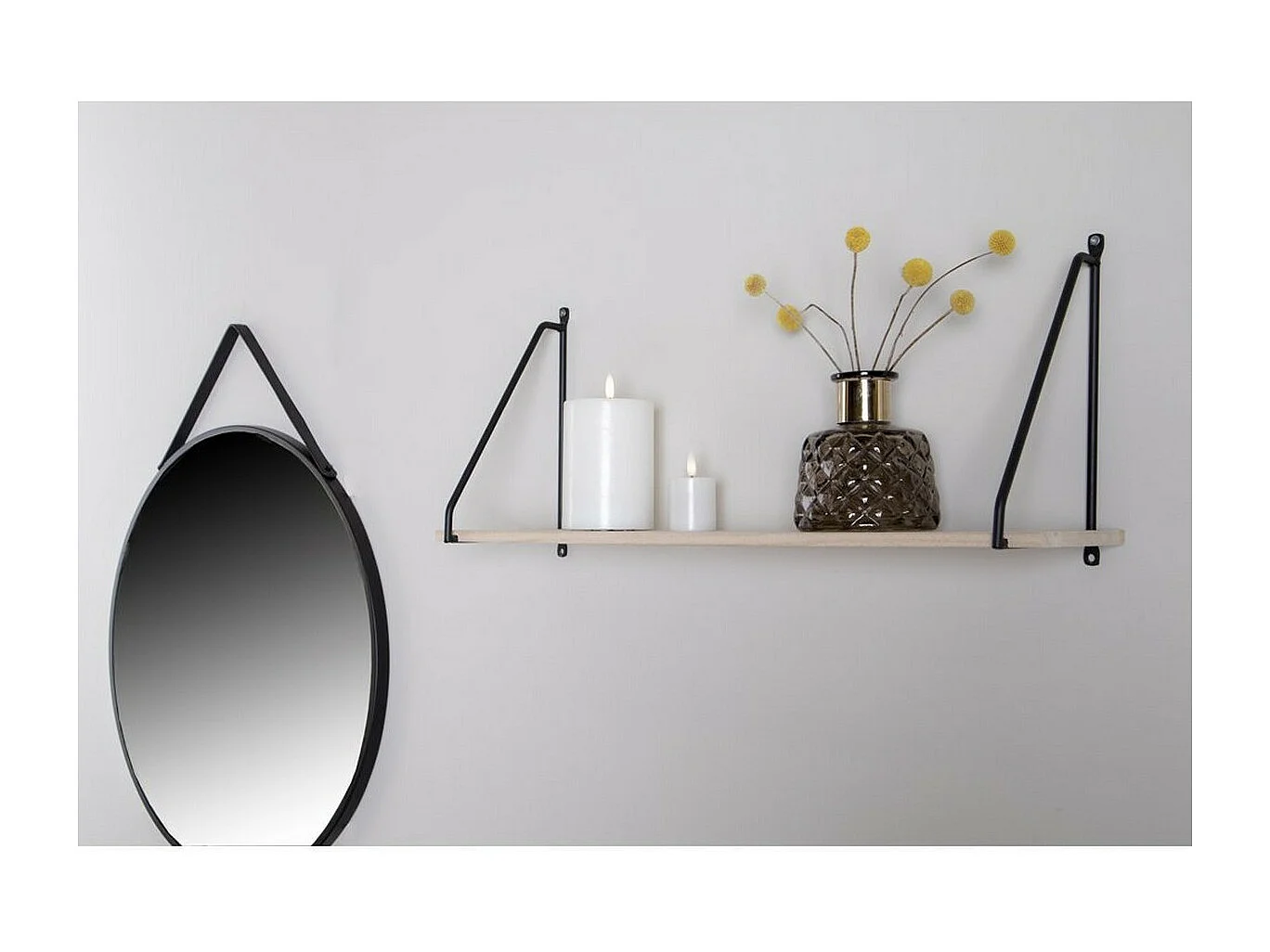 Étagère Arnhem, Marron, 17x65x27 cm, Seven Design