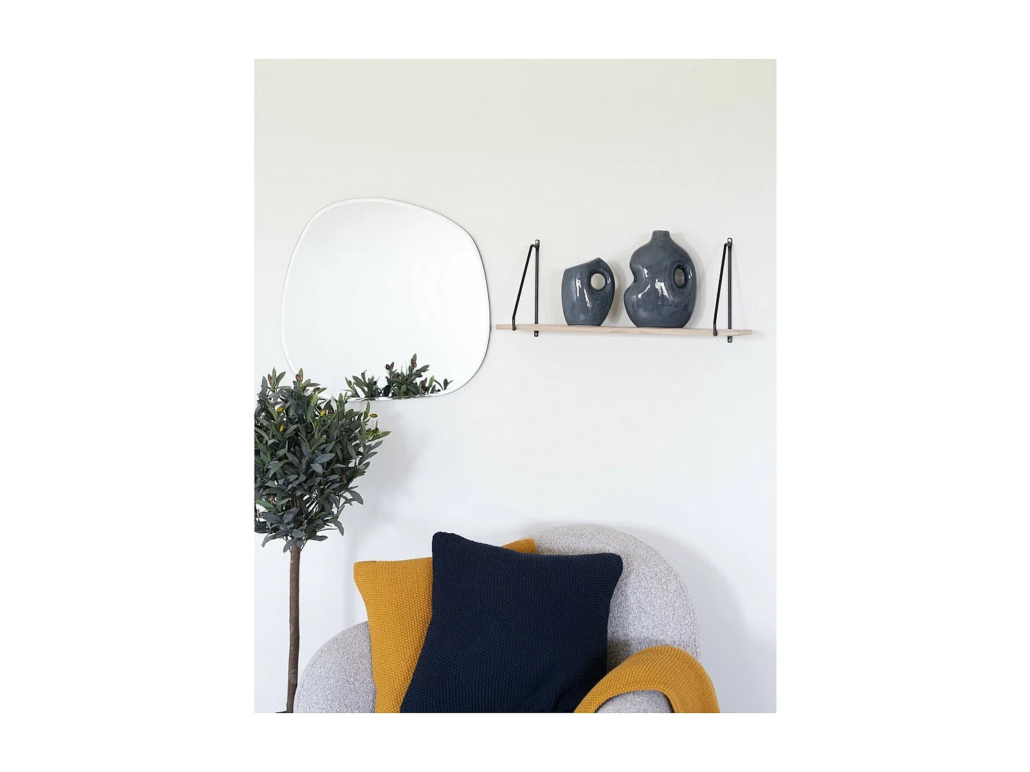 Étagère Arnhem, Marron, 17x65x27 cm, Seven Design