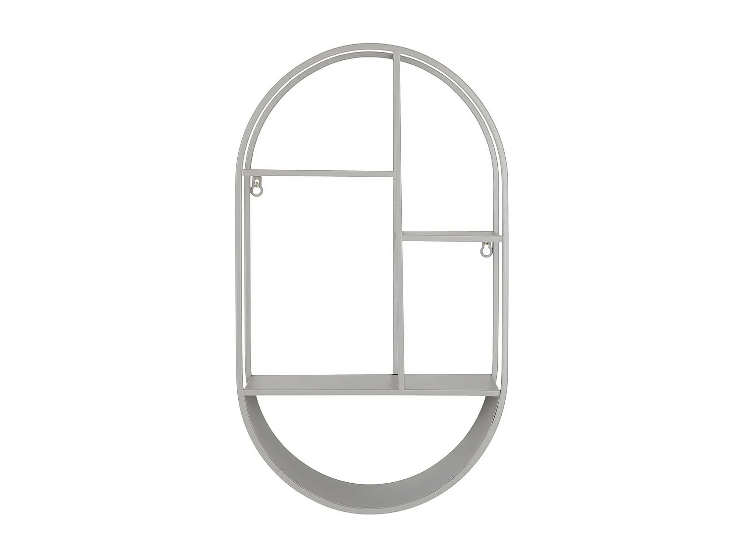 Étagère Feira, Gris, 15x35x60 cm, Seven Design