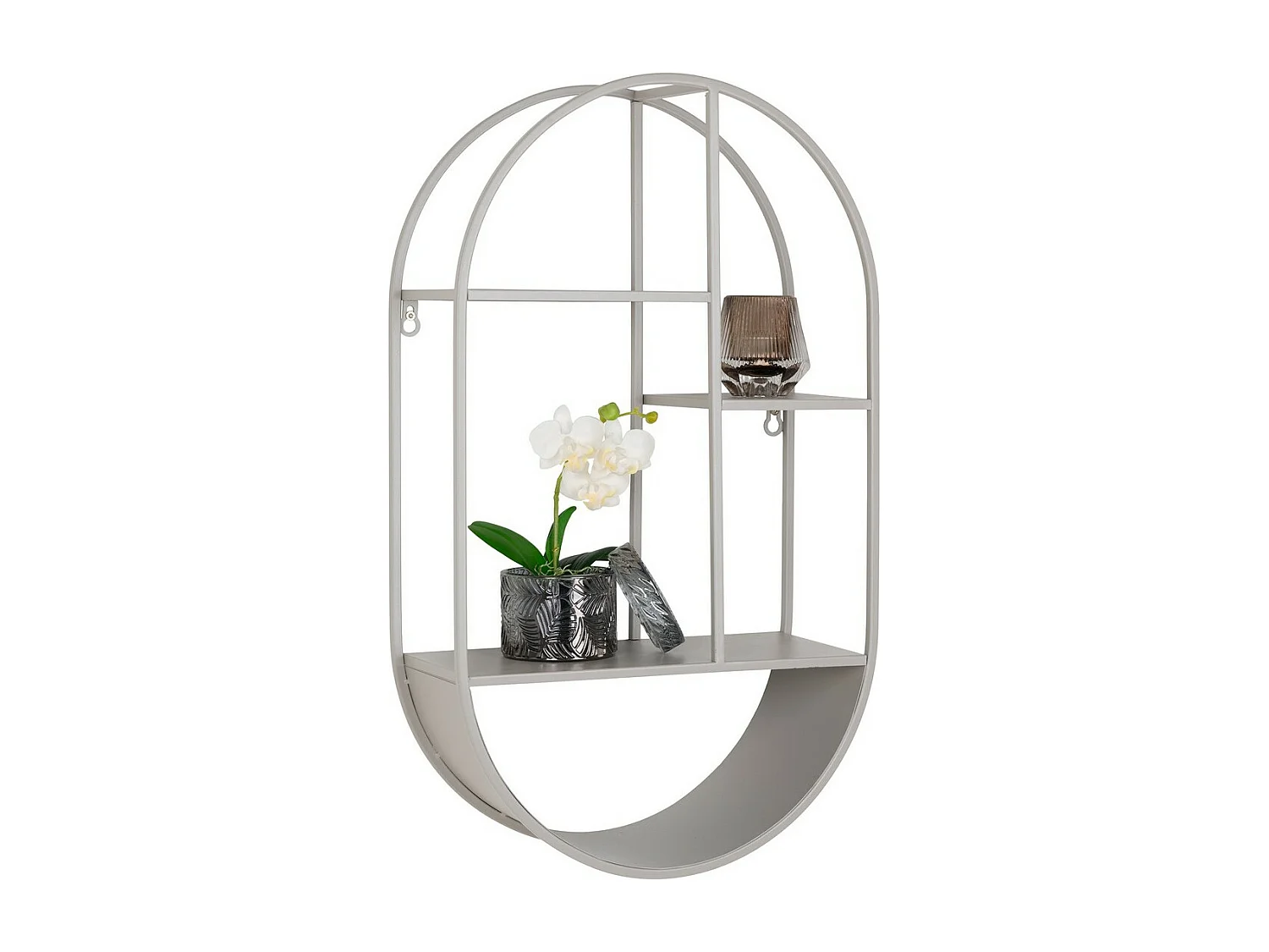 Étagère Feira, Gris, 15x35x60 cm, Seven Design