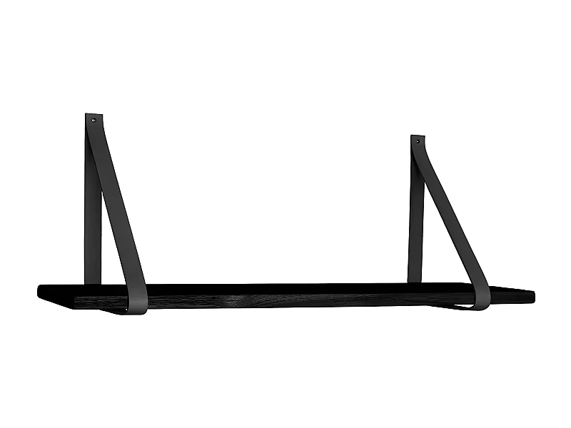 Półka Morze, Czarny, 20x80x2 cm, Seven Design