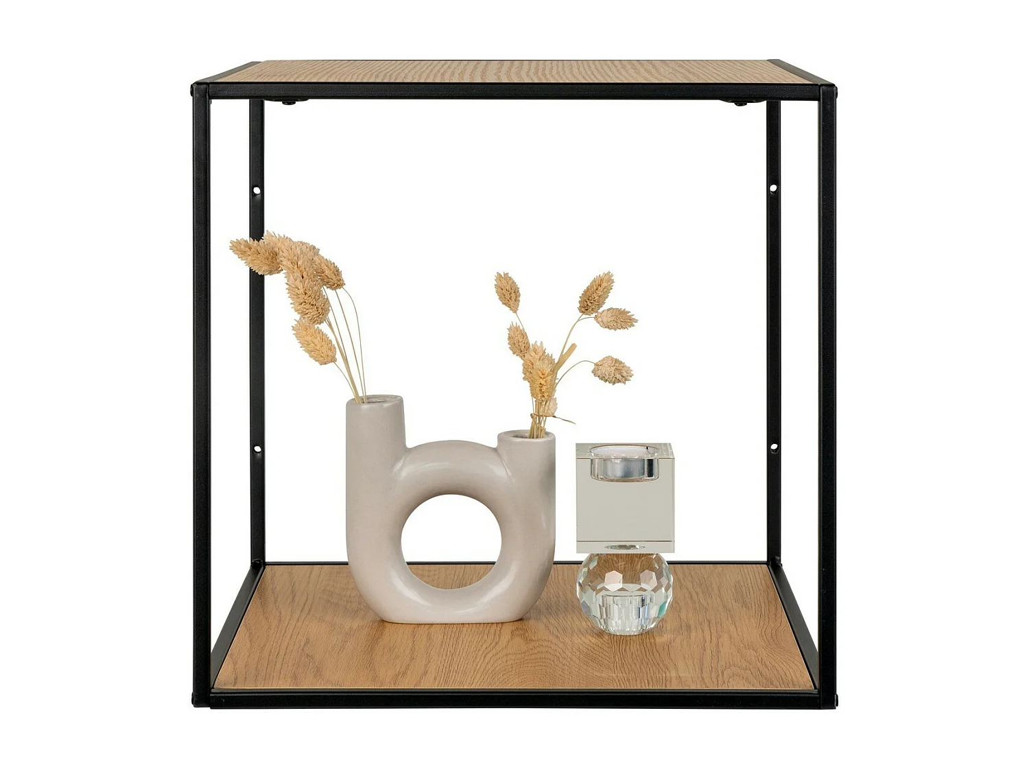 Étagère Vita, Marron, 36x36x36 cm, Seven Design