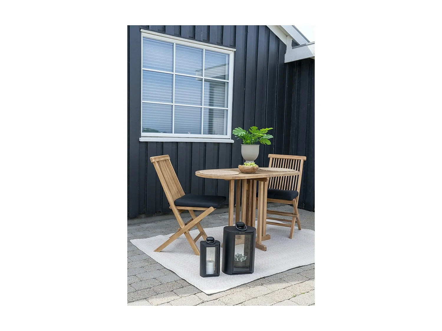 Table de Jardin Huelva, Marron, 120x60x75 cm, Seven Design