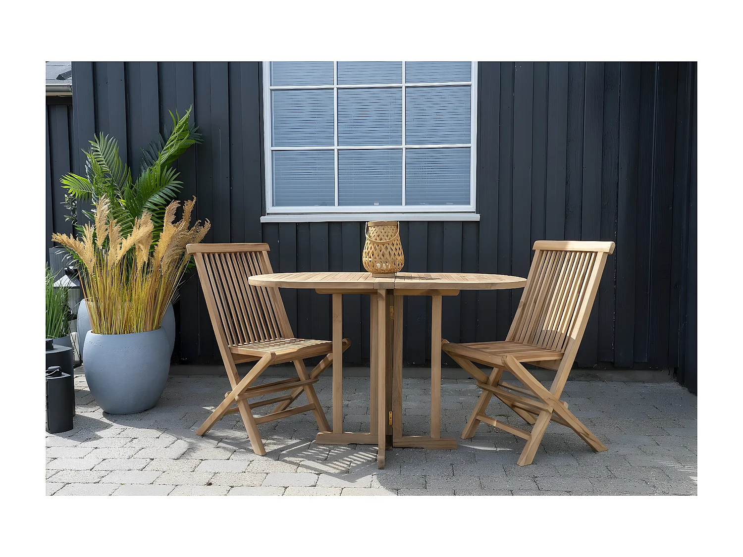 Table de Jardin Huelva, Marron, 120x60x75 cm, Seven Design