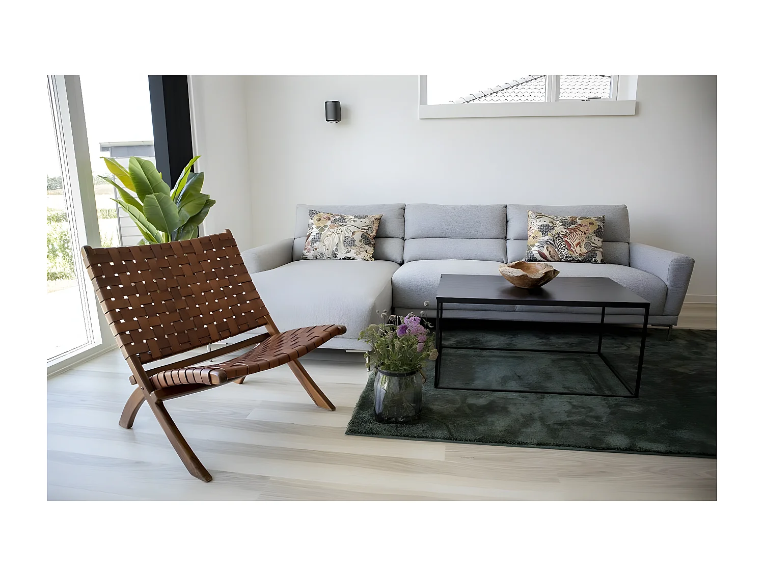 Fauteuil Pliant Perugia, Marron, 74x66x73 cm, Seven Design