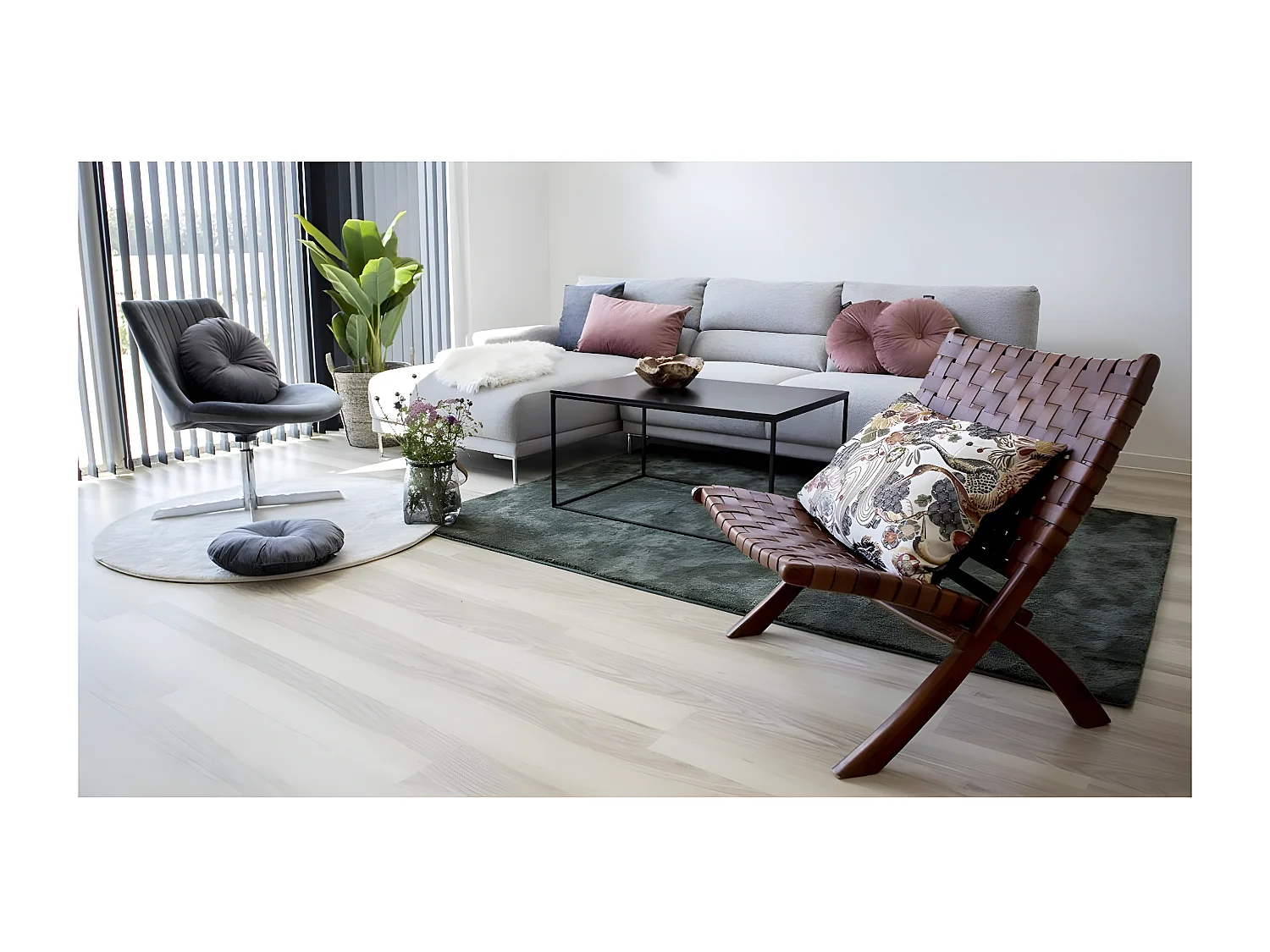 Fauteuil Pliant Perugia, Marron, 74x66x73 cm, Seven Design