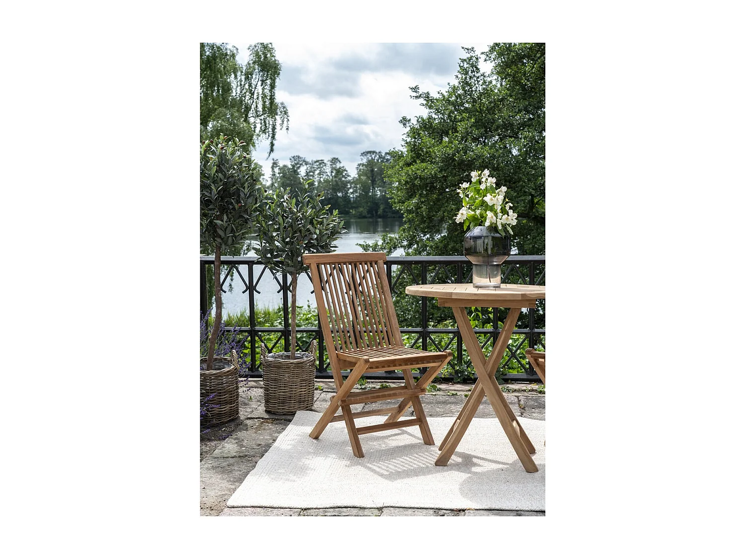 Lot de 2 Chaises de Jardin Toledo, Marron, 62x46x89 cm, EPIKASA