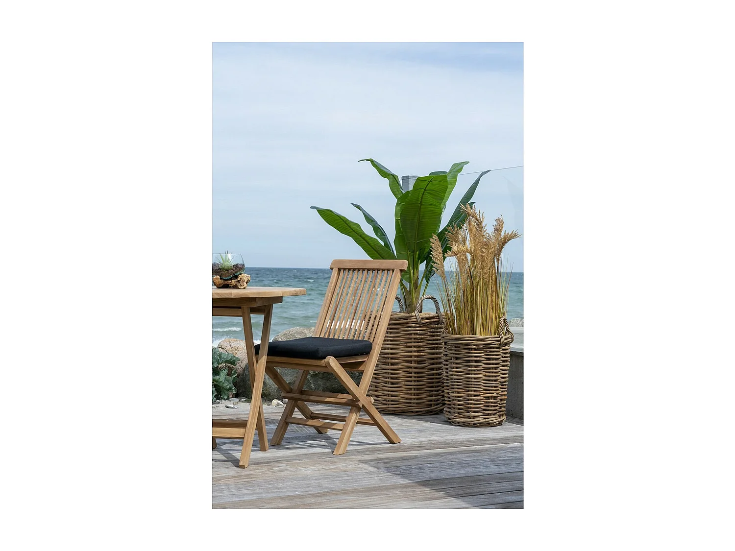 Lot de 2 Chaises de Jardin Toledo, Marron, 62x46x89 cm, EPIKASA