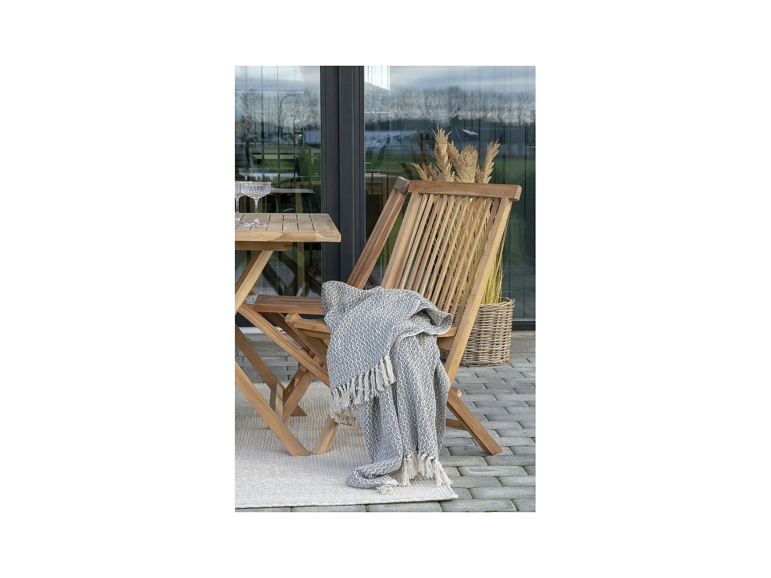 Lot de 2 Chaises de Jardin Toledo, Marron, 62x46x89 cm, EPIKASA