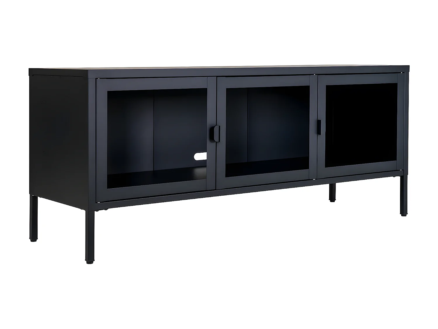 Stojak pod Telewizor Brisbane, Czarny, 40x130x55 cm, EPIKASA