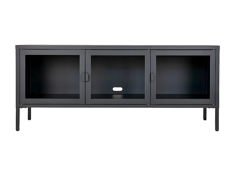 Stojak pod Telewizor Brisbane, Czarny, 40x130x55 cm, Seven Design