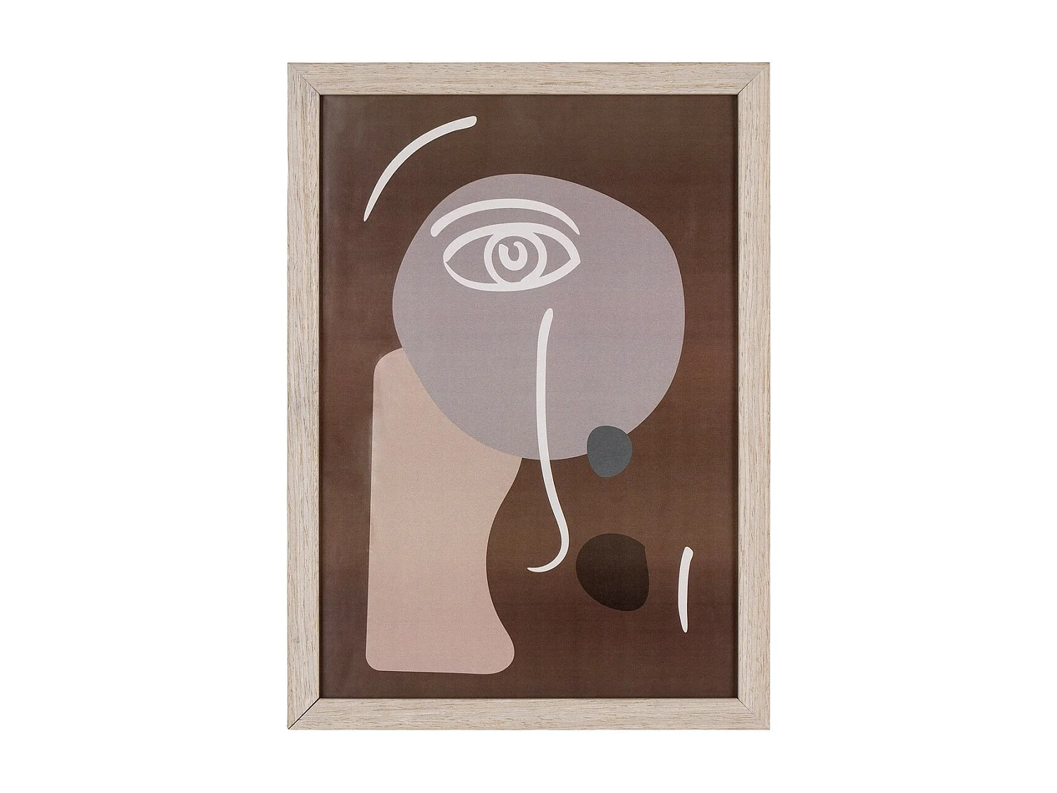 Lot de 3 Tableaux Madison, Marron, 30x21x1,5 cm, Seven Design