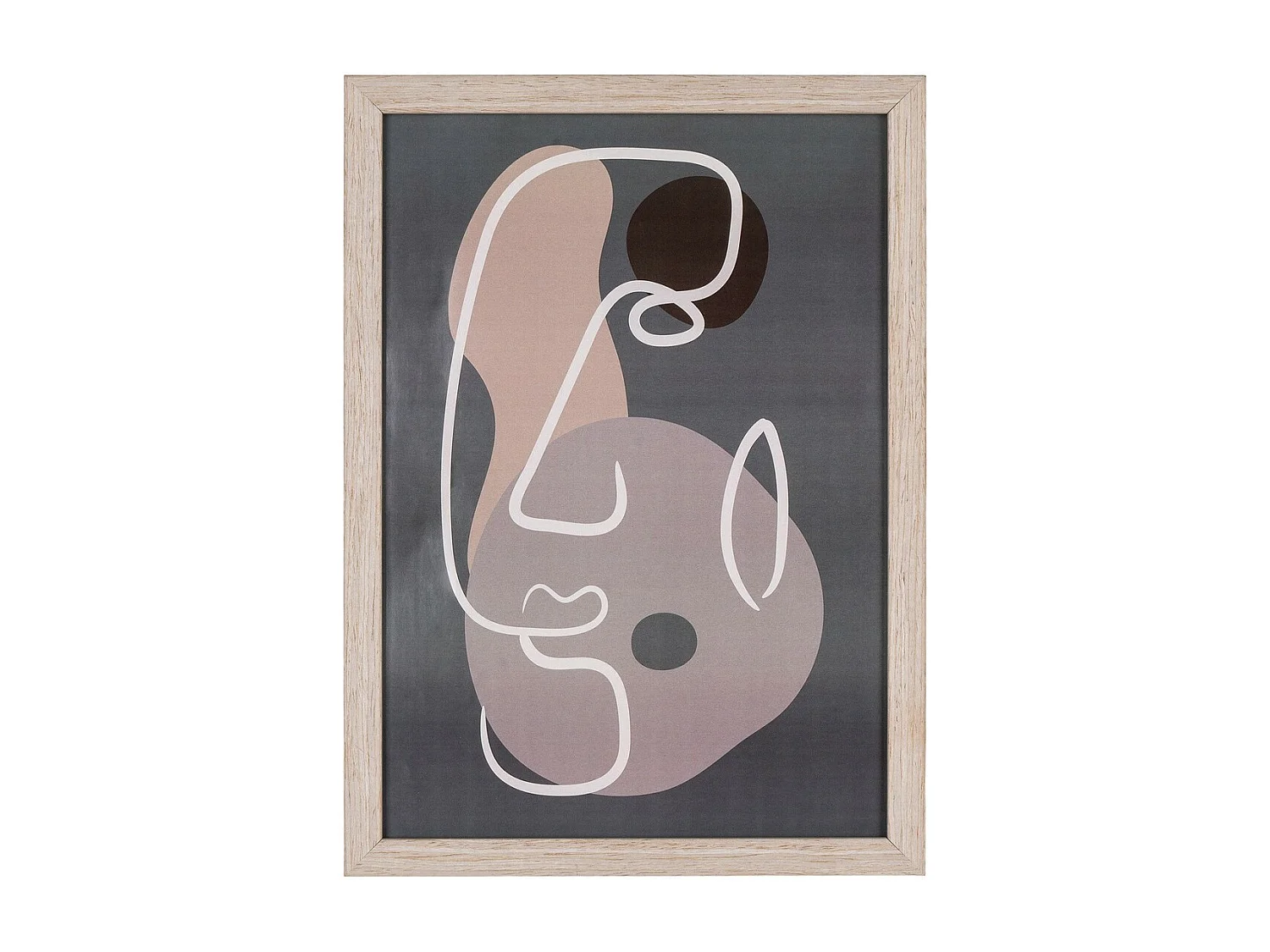 Lot de 3 Tableaux Madison, Marron, 30x21x1,5 cm, Seven Design