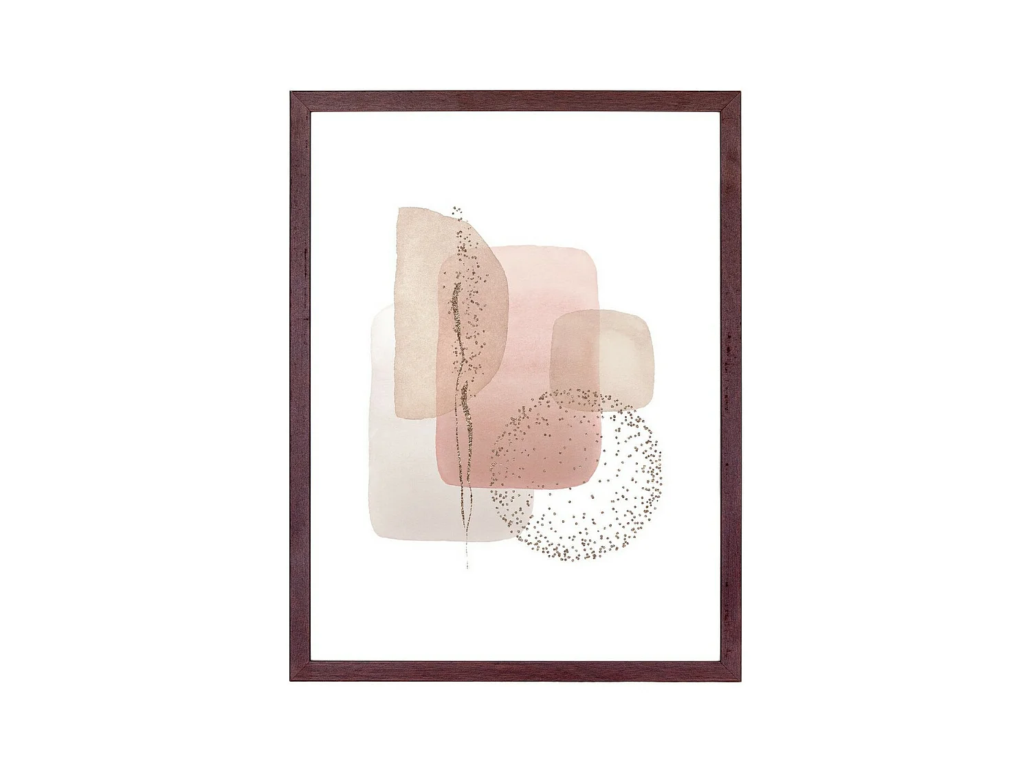 Juego de 3 Cuadros Aspen, Blanco, Marrón, 40x30x1,5 cm, EPIKASA