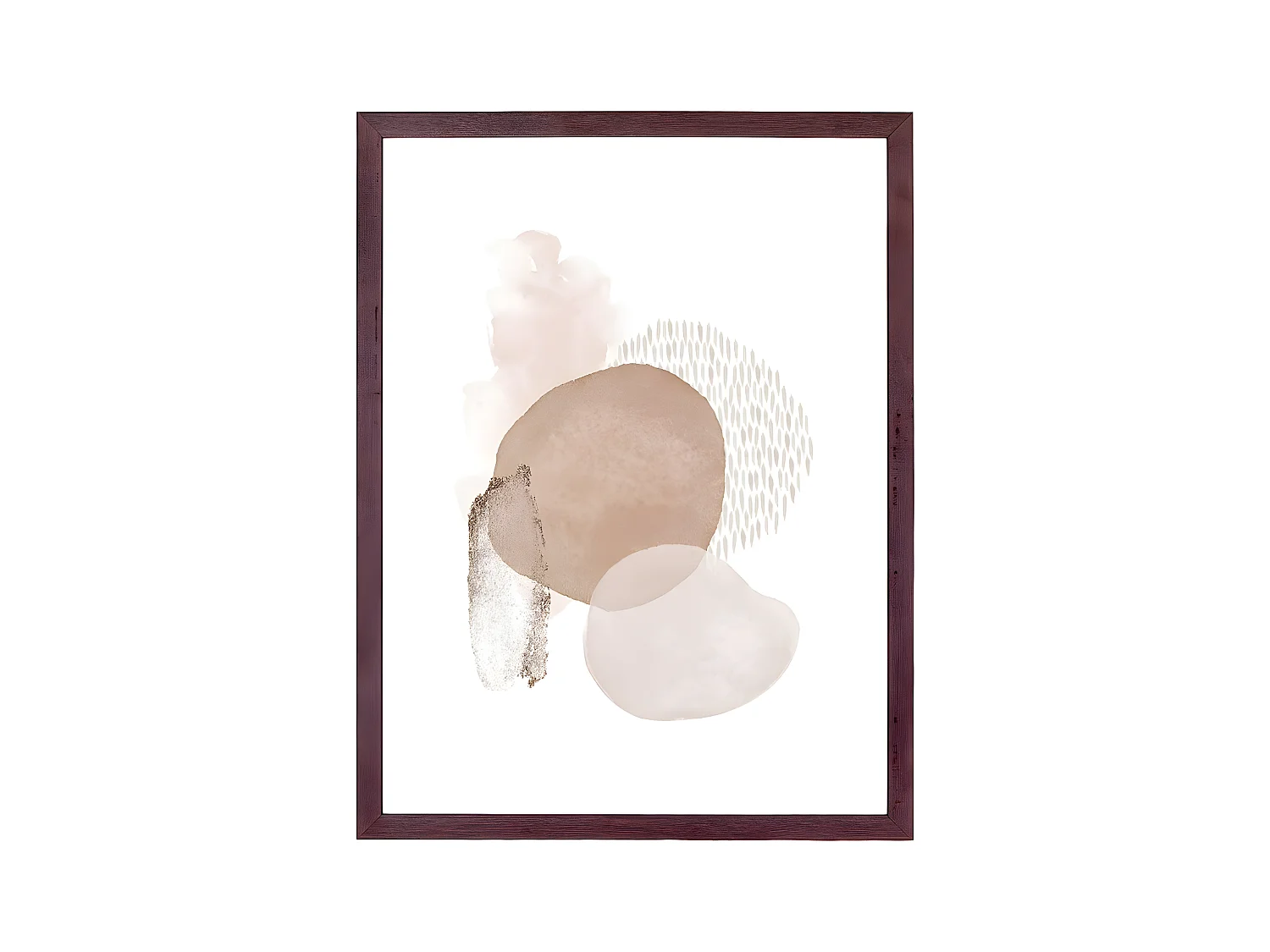 Juego de 3 Cuadros Aspen, Blanco, Marrón, 40x30x1,5 cm, EPIKASA