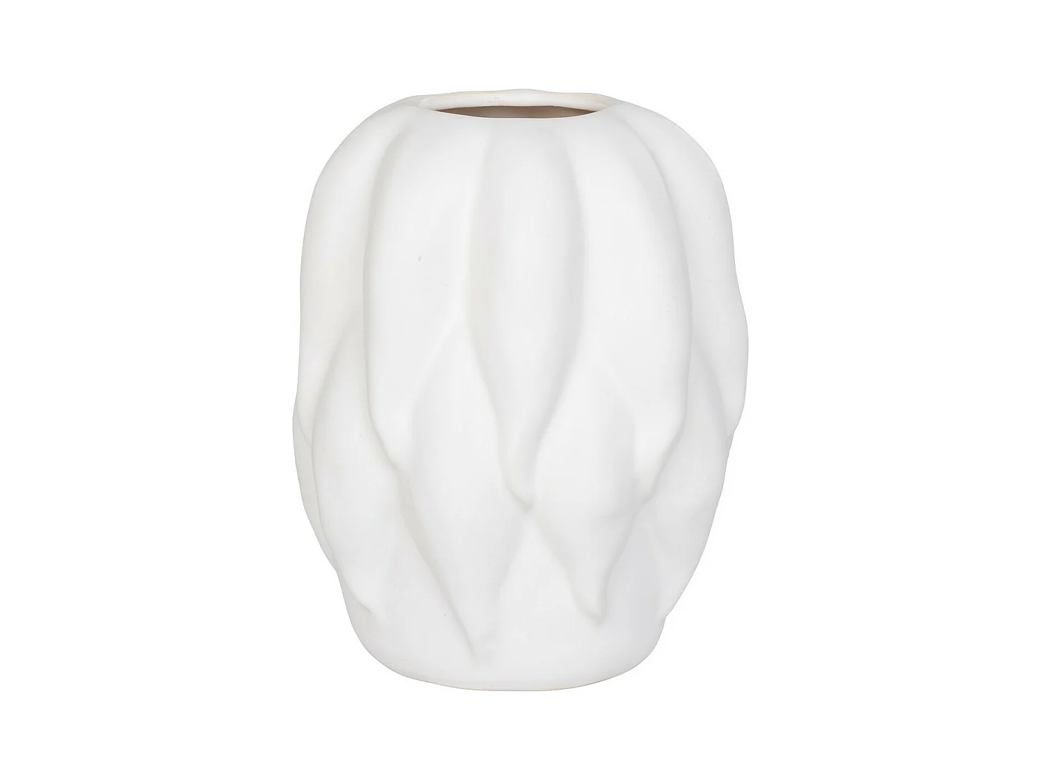Decoratieve Vaas Daisy, Wit, 19,5x19,5x26 cm, EPIKASA