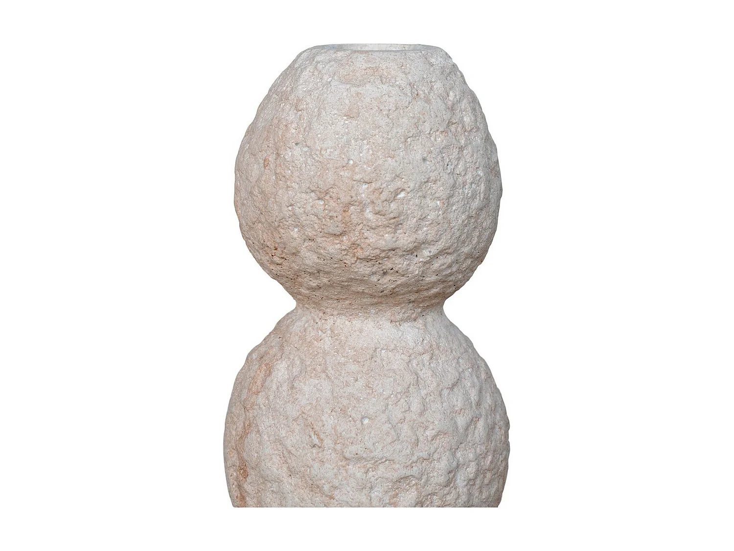 Set van 2 Decoratieve Potten Candle, Beige, 10,5x10,5x26 cm, EPIKASA