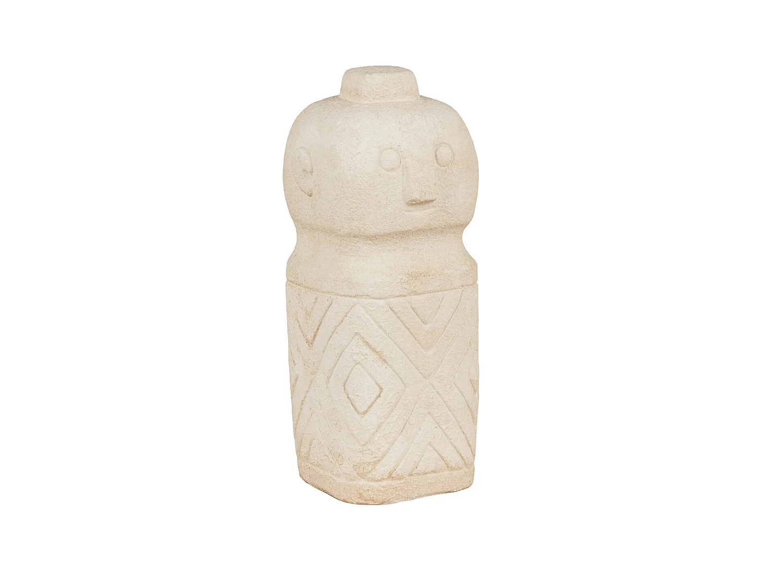 Vase Décoratif Decoration, Beige, 6,5x6,5x15 cm, EPIKASA