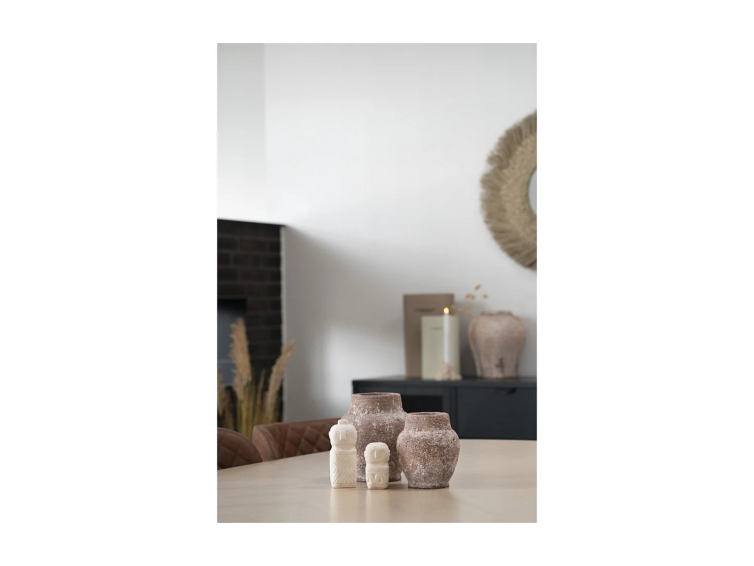 Vase Décoratif Decoration, Beige, 6,5x6,5x15 cm, Seven Design