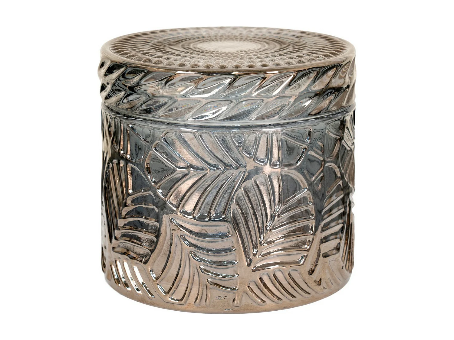 Set van 2 Decoratieve Potten Jars, Blauw, 9x9x8,5 cm, EPIKASA