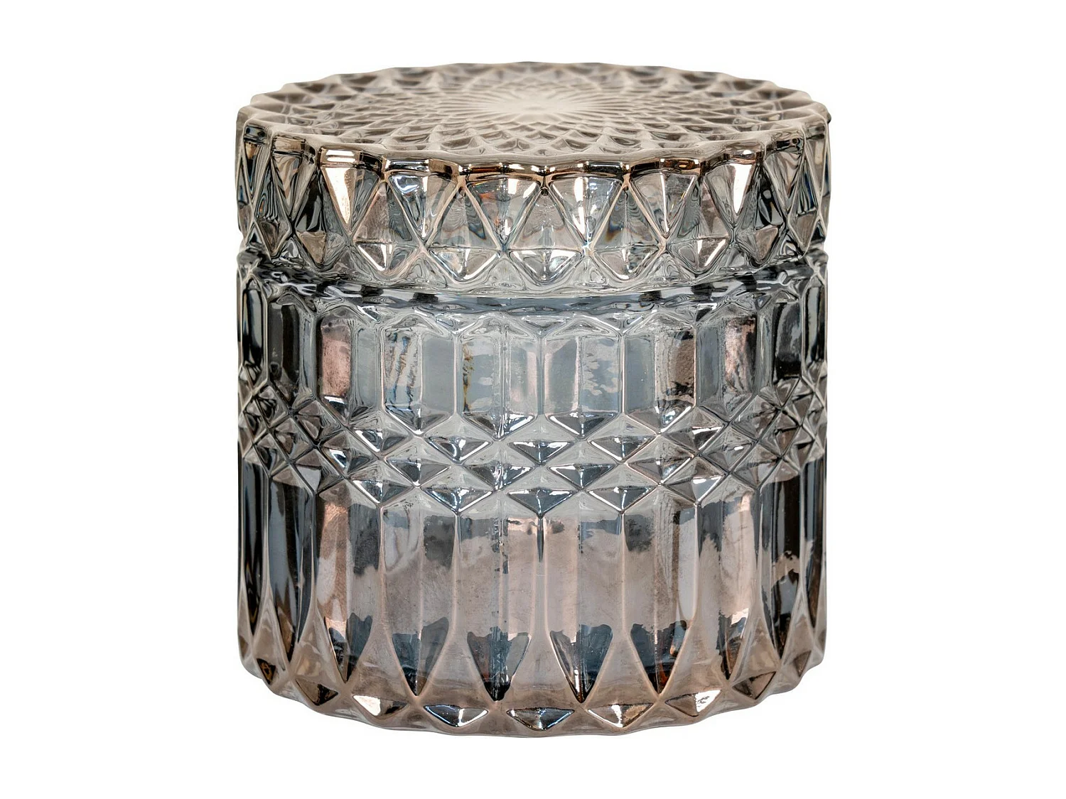 Set van 2 Decoratieve Potten Jars, Blauw, 9x9x8,5 cm, EPIKASA