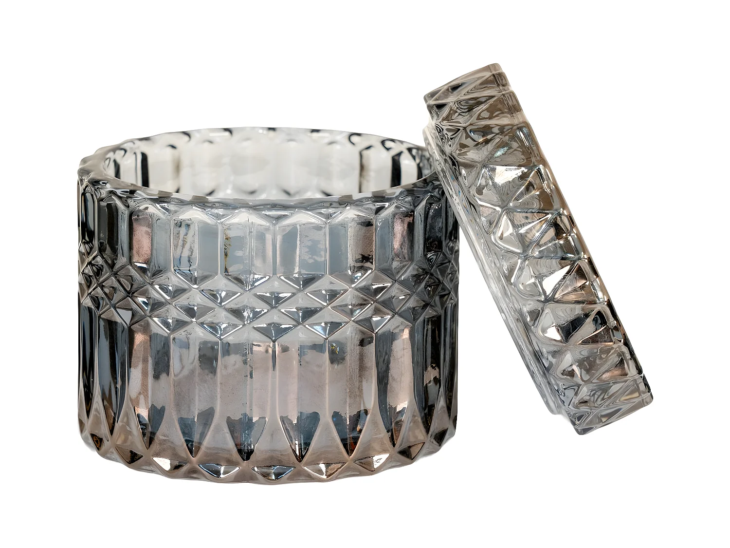 Zestaw 2 Wazony dekoracyjne Jars, Niebieski, 9x9x8,5 cm, EPIKASA