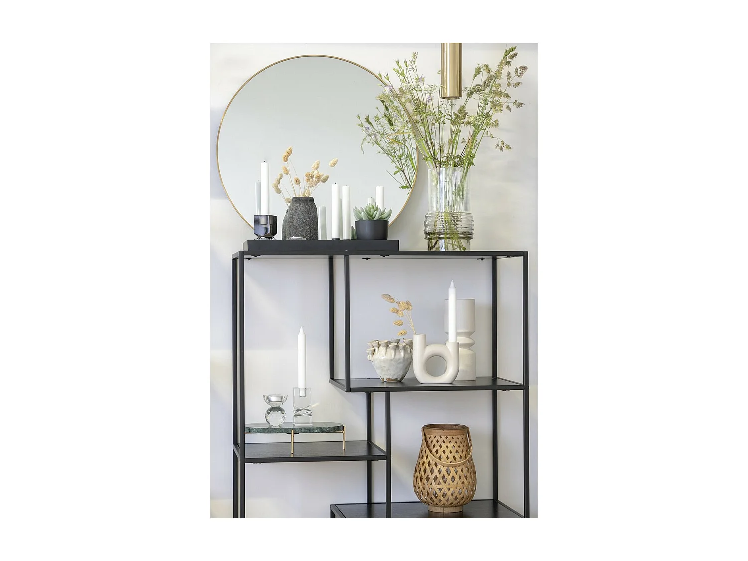 Set van 3 Decoratieve Plantenbakken Velas, Grijs, 13x13x22 cm, EPIKASA