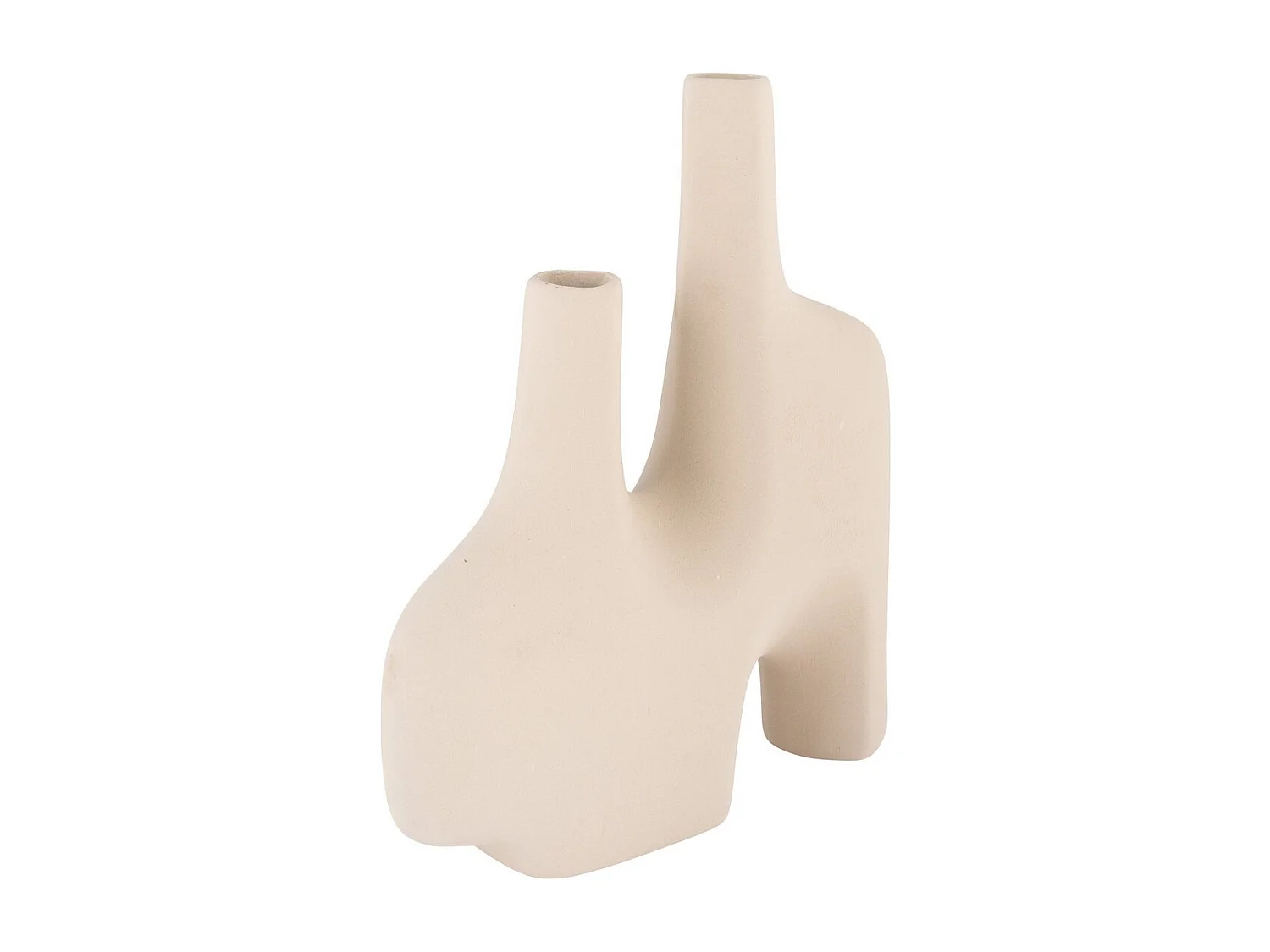 Vase Décoratif Buttercup, Beige, 8x23,5x27 cm, Seven Design