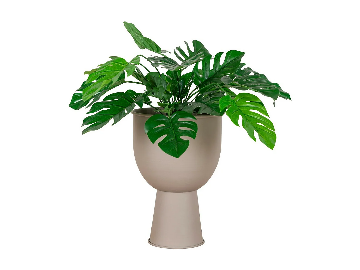 Vase à Plantes Amalfi, Beige, 19x19x27 cm, EPIKASA