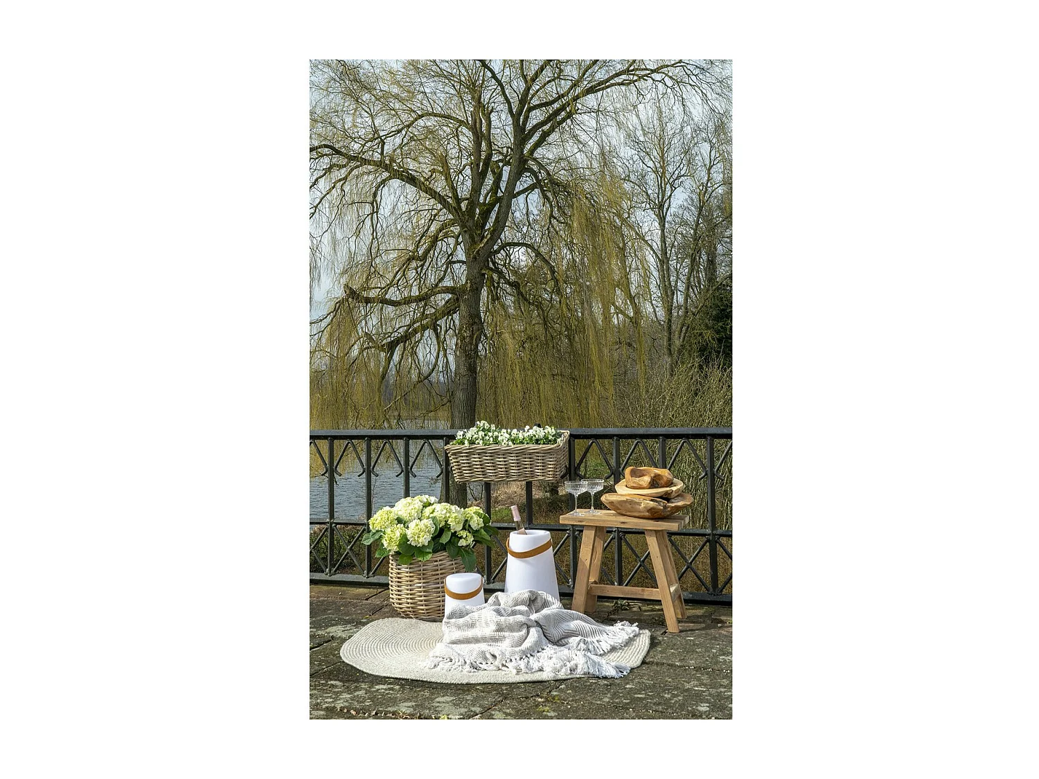 Doniczka na Rośliny Batu, Brązowy, 20x60x23 cm, EPIKASA