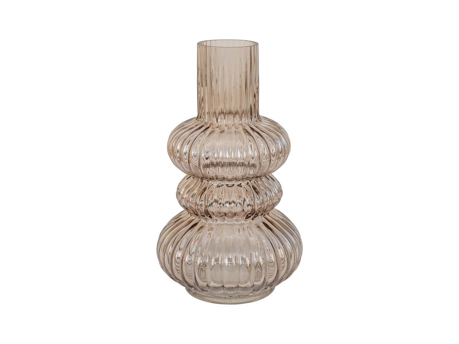 Vase Décoratif Dahlia, Beige, 15x15x25 cm, EPIKASA