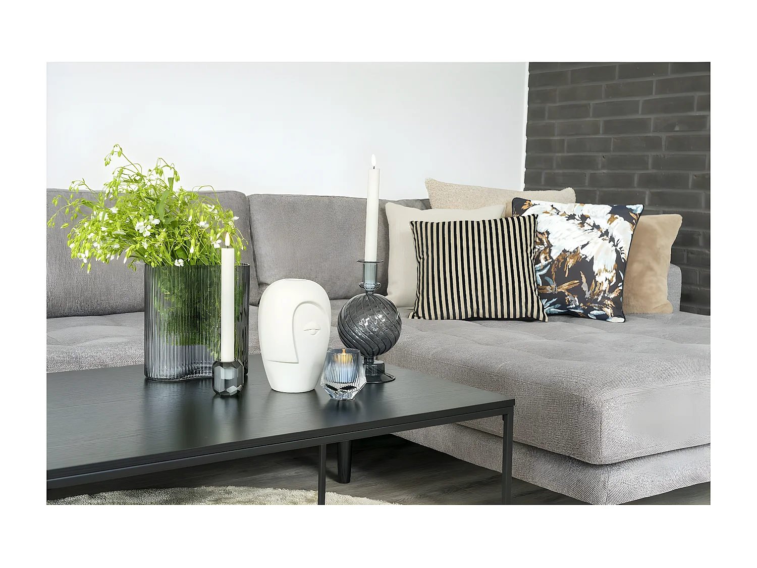 Vase Décoratif Carnation, Beige, 13x12,5x19,5 cm, EPIKASA