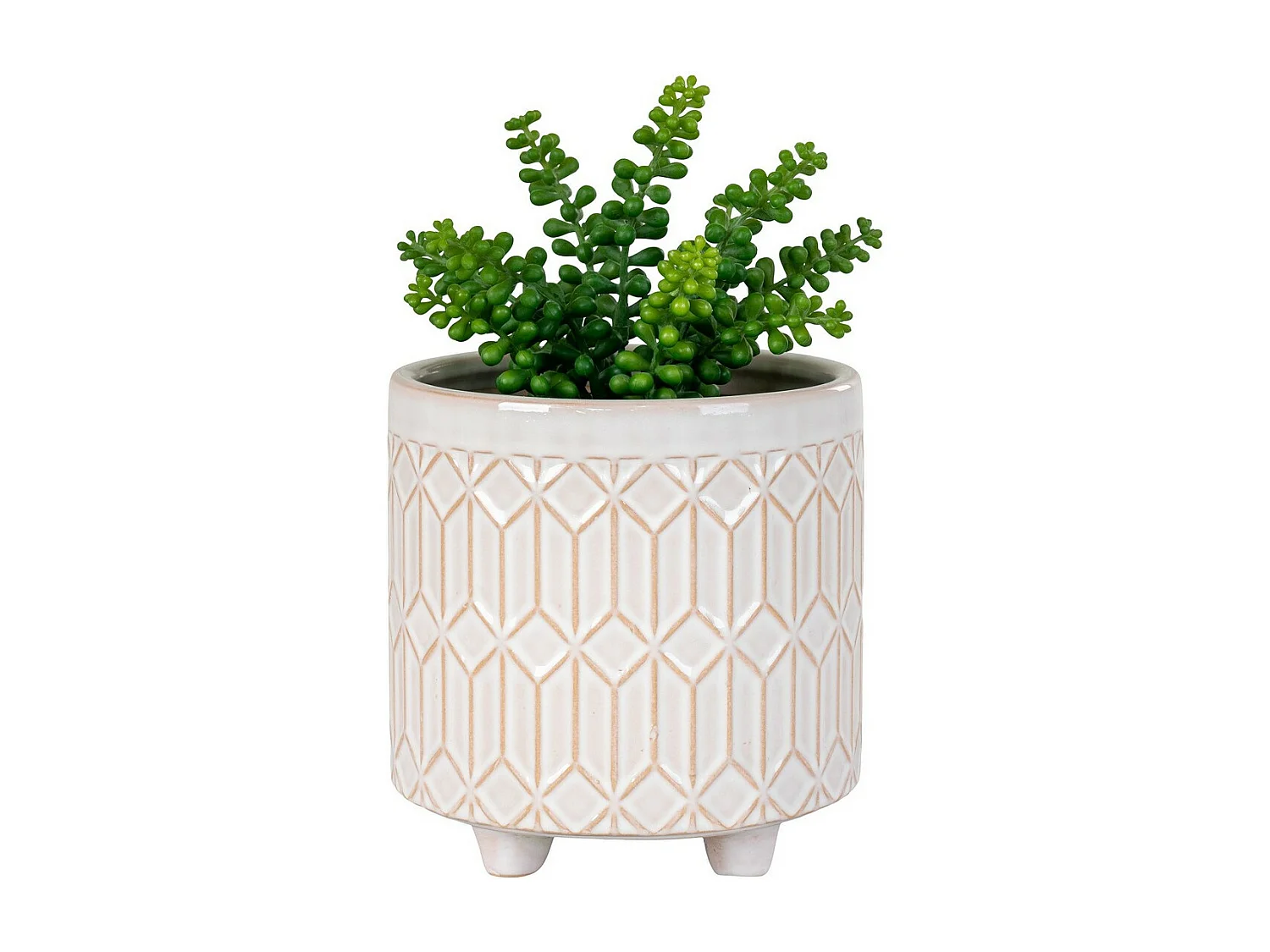 Vase à Plantes Flowerpot, Blanc, 20x20x19,5 cm, EPIKASA