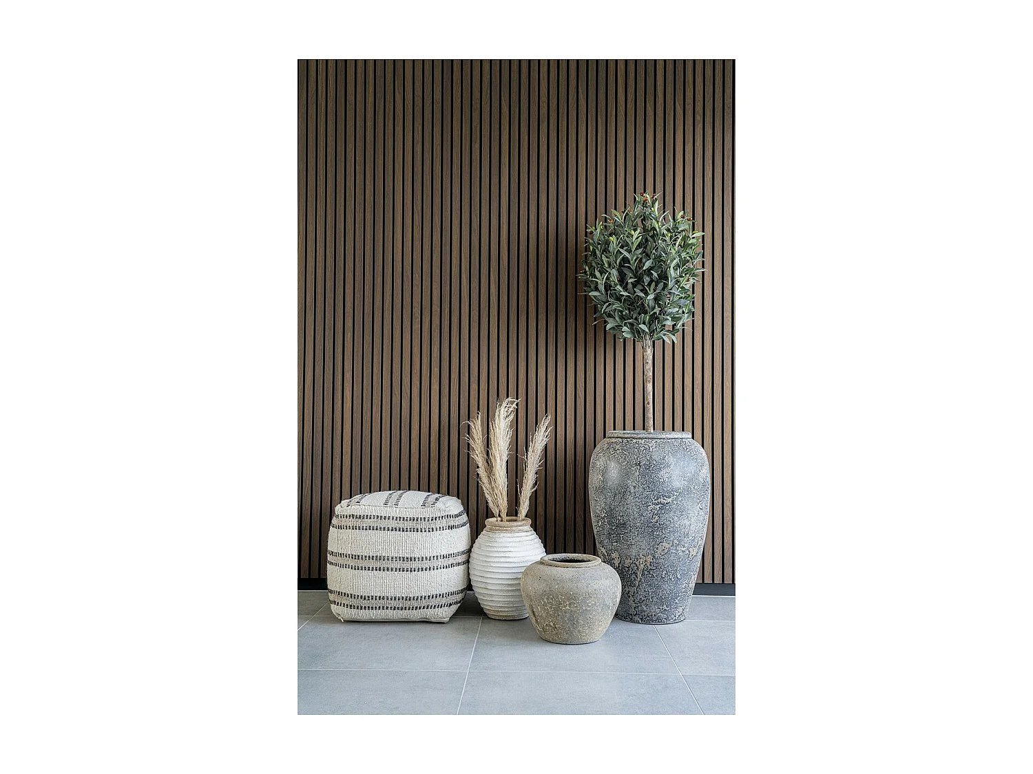 Wazon Dekoracyjny Lomba, Beżowy, 28x28x35 cm, EPIKASA