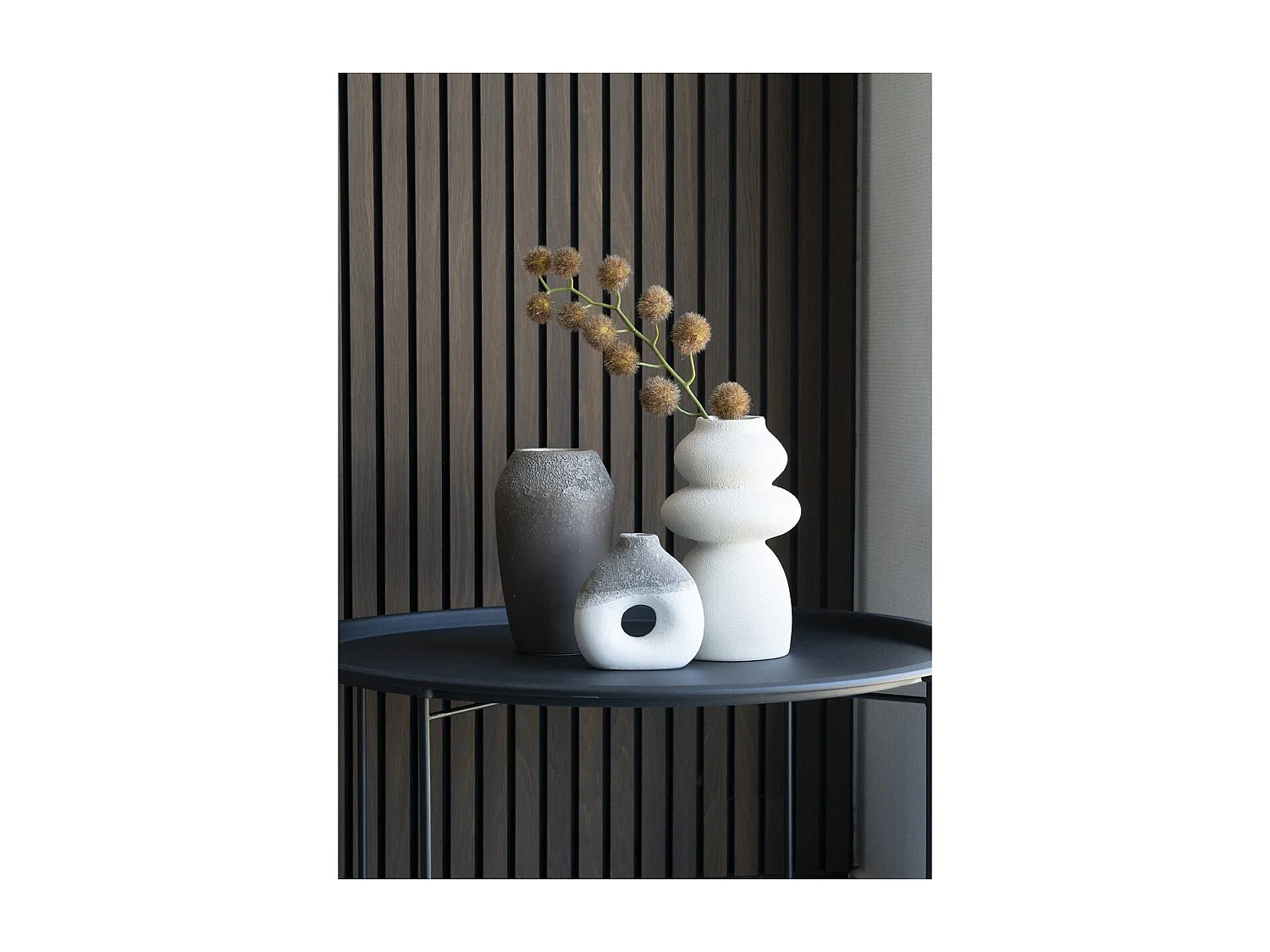 Vase Décoratif Crocus, Beige, 14,5x14,5x26,5 cm, Seven Design