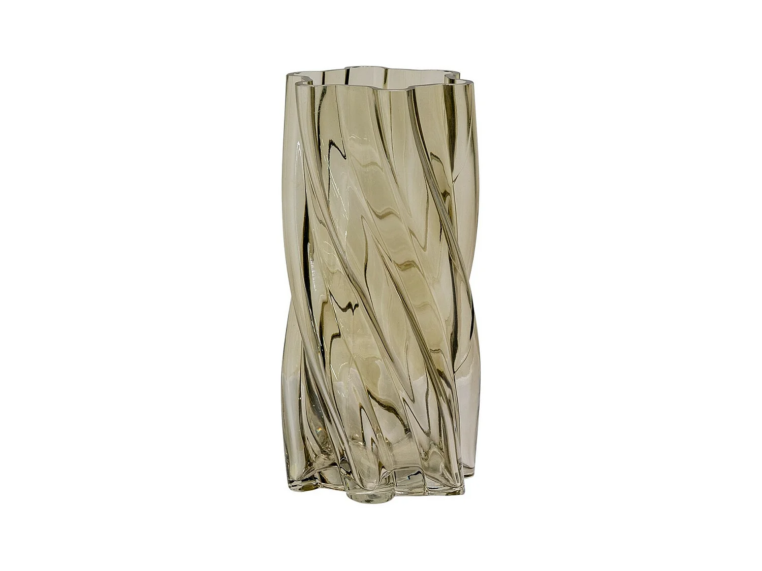 Vase Décoratif Herb, Vert, 12,5x12,5x25 cm, EPIKASA