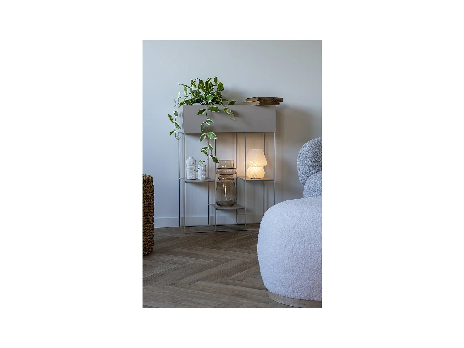 Doniczka na Rośliny Rabo, Beżowy, 60x25x80 cm, EPIKASA