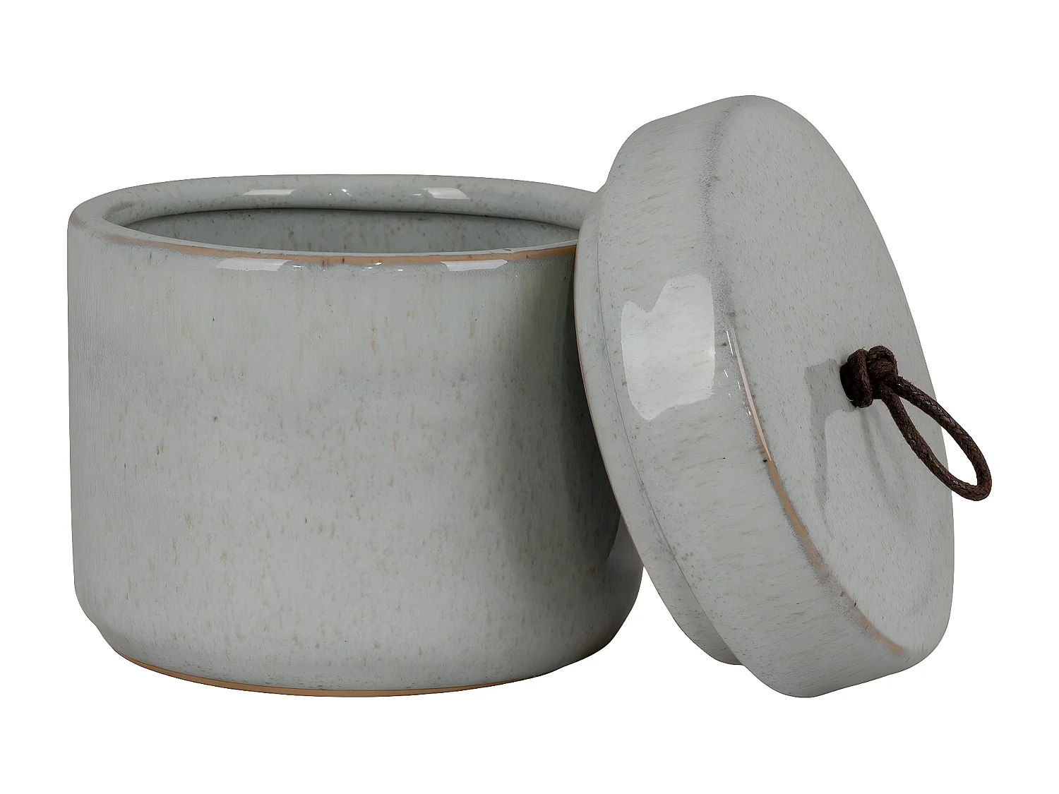 Decoratieve Vaas Jar, Grijs, 10,5x10,5x10 cm, EPIKASA