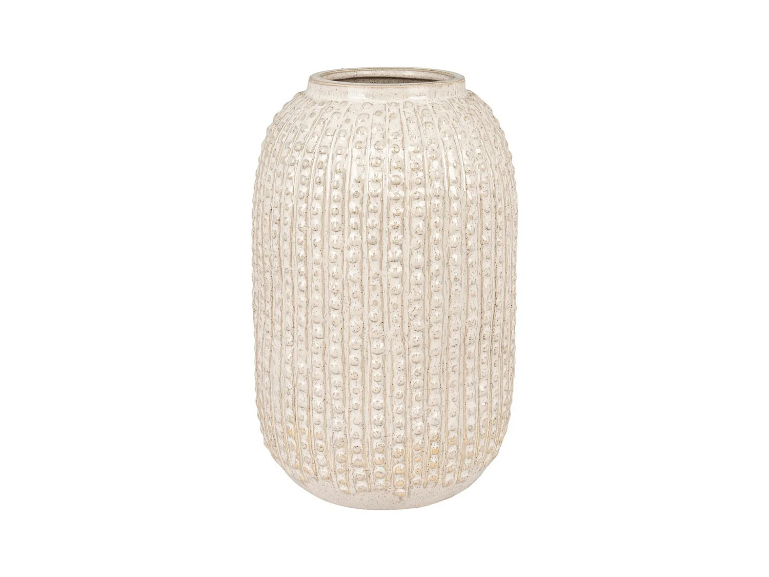 Vase Décoratif Chrysanthemum, Beige, 16x16x25,5 cm, EPIKASA