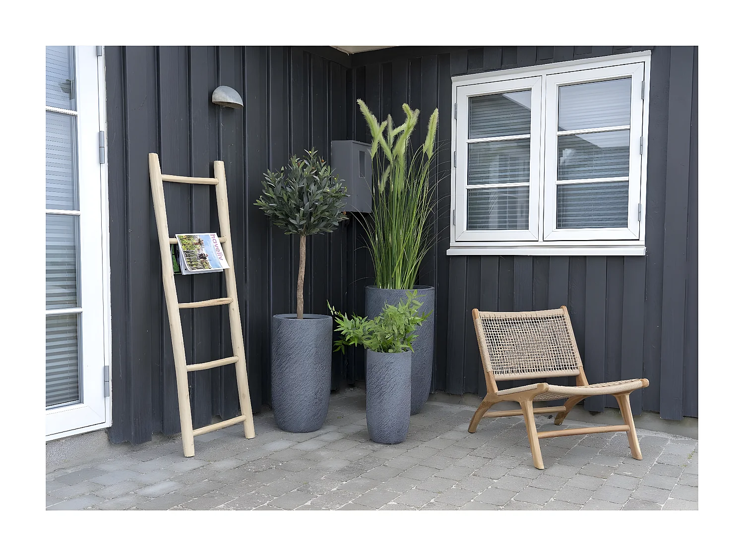 Échelle Décorative Porte Serviettes Ladder, Marron, 5x50x150 cm, Seven Design