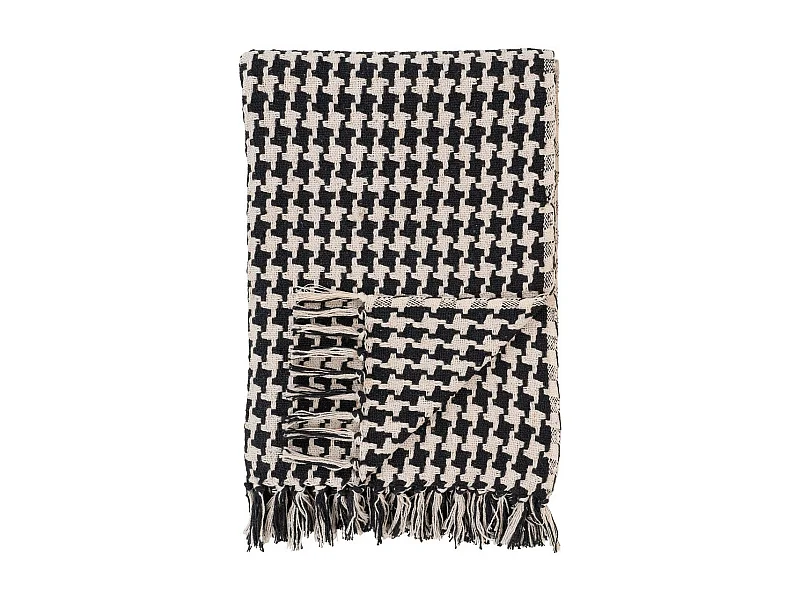 Plaid Side, Czarny, 180x130x0,5 cm, Seven Design